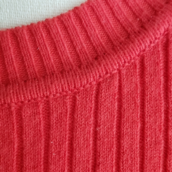 Forever 21 Orange Ribbed Crop Sweater - Picture 2 of 3